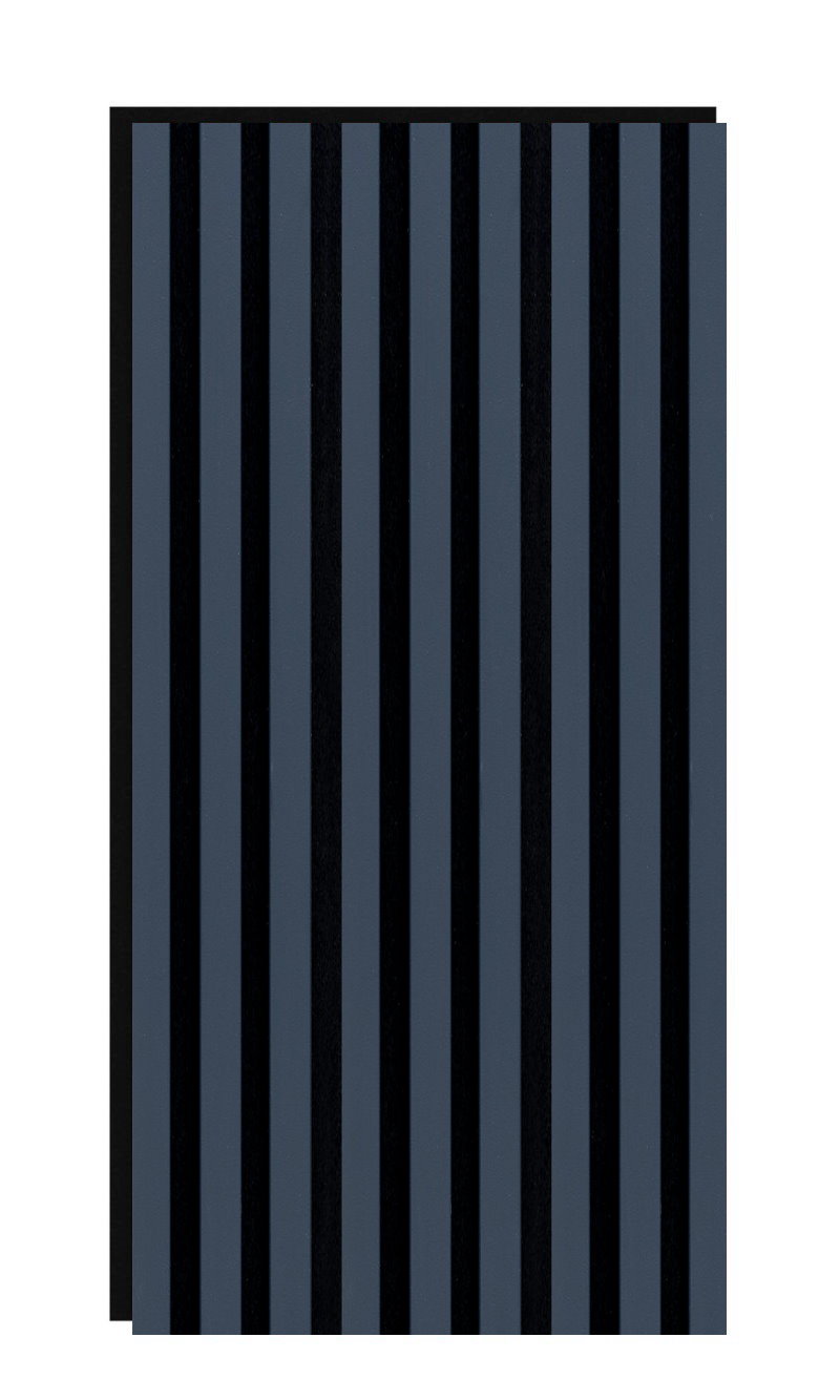 Akustikpaneel 800 x 400 mm Indigo - Akustikfilz Schwarz - Wandverkleidung
