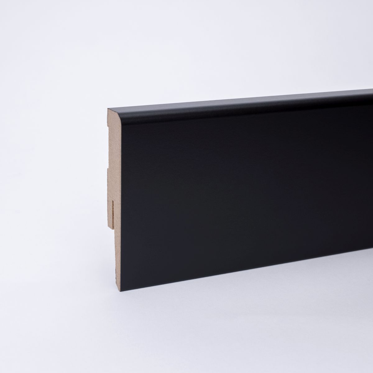 Sockelleiste Weimarer Profil 80 mm MDF - Schwarz