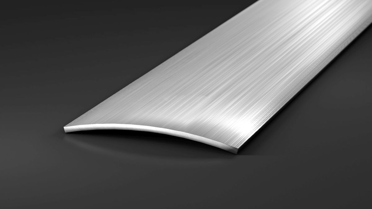 Übergangsprofil 30 mm selbstklebend Edelstahl gebürstet - 0,90 m