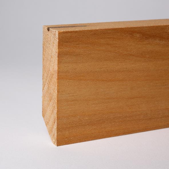 Vierkant Massivholz-Sockelleiste 60mm - Ahorn geölt
