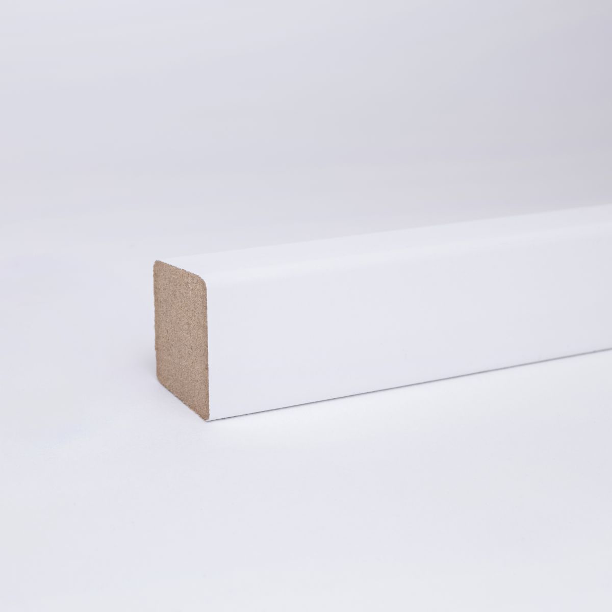 Sockelleiste / Vorsatzleiste 20 x 16 mm MDF - Weiß