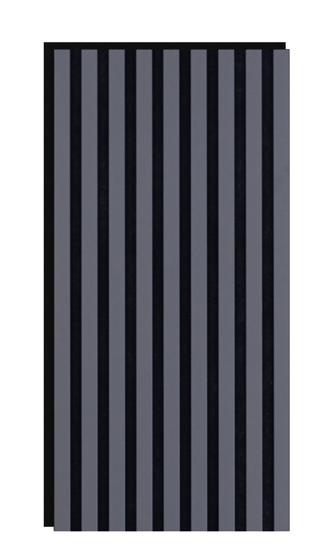 Akustikpaneel 800 x 400 mm Grau-Anthrazit - Akustikfilz Schwarz - Wandverkleidung