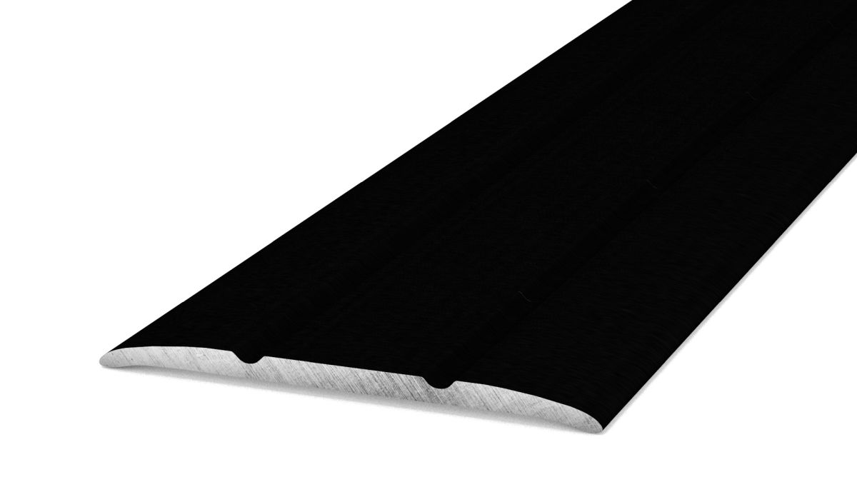 Übergangsprofil 38 mm selbstklebend Schwarz pulverbeschichtet - 1,00 m