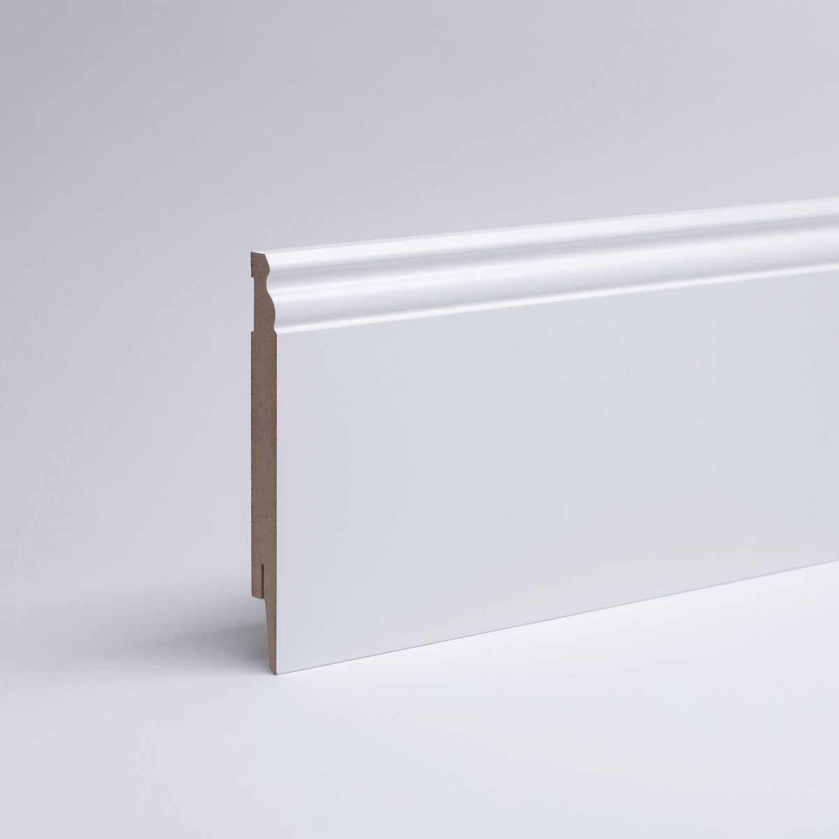 Sockelleiste Berliner Profil 150 mm MDF - Weiß lackierfähig