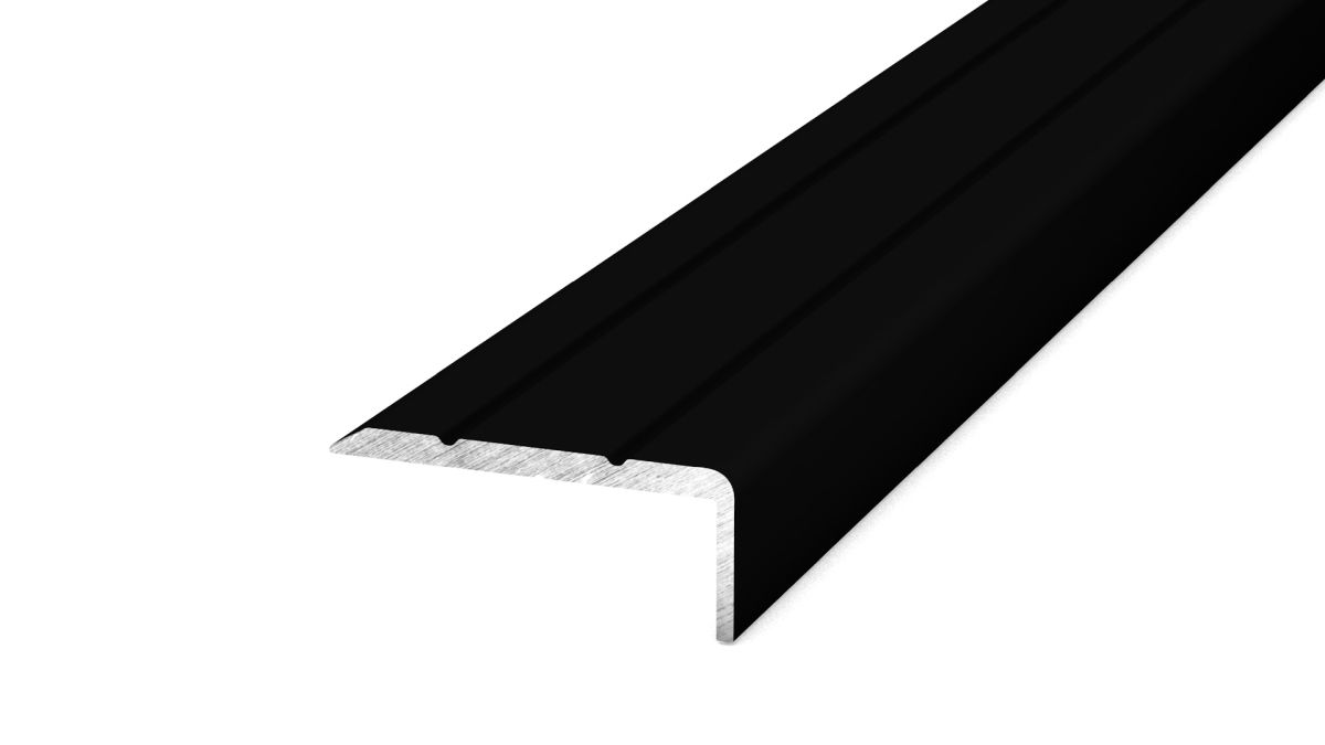 Winkelprofil 24,5 x 10 mm selbstklebend Schwarz pulverbeschichtet - 1,00 m