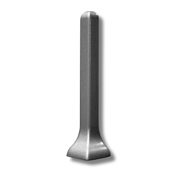 Aussenecke für Metallsockelleiste 70mm - Silber