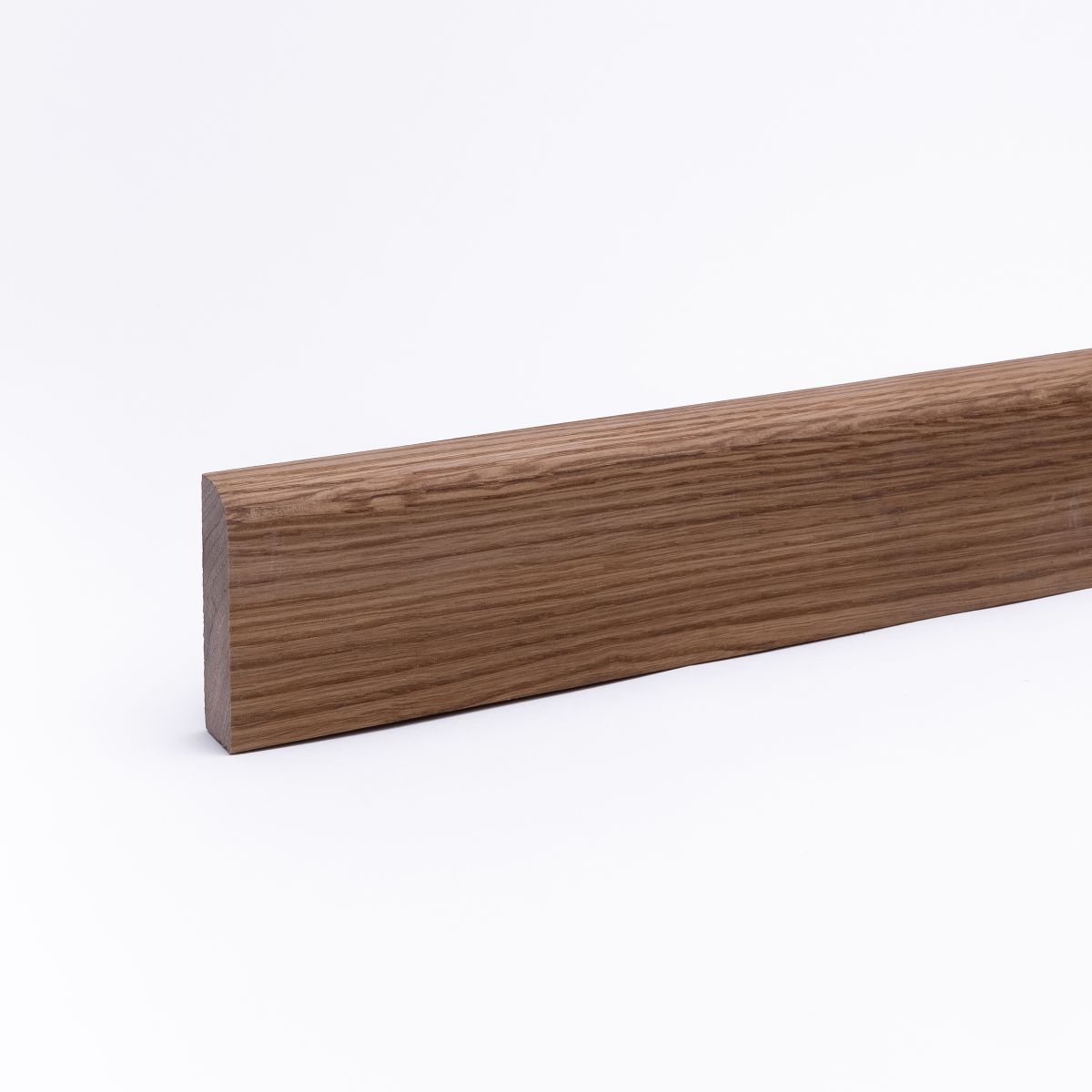 29 lfm Leiste massiv Eiche 58 x 19mm mit abgerundeter Vorderkante geölt
