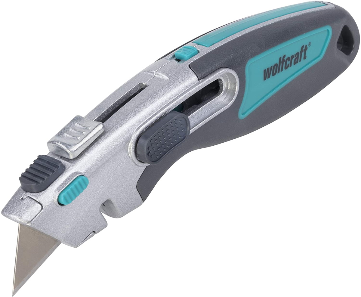 wolfcraft Dual Sicherheits-Trapezklingenmesser