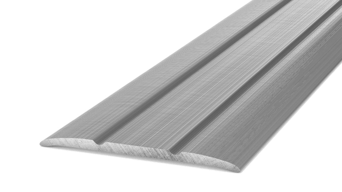 Übergangsprofil 38 mm selbstklebend Edelstahl gebürstet - 2,70 m
