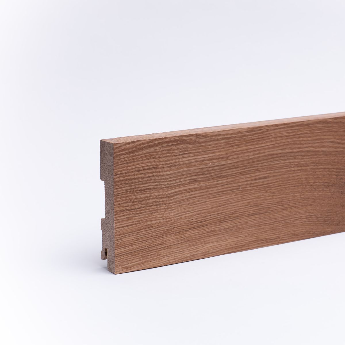 Vierkant Massivholz-Sockelleiste 100 mm - Eiche geölt