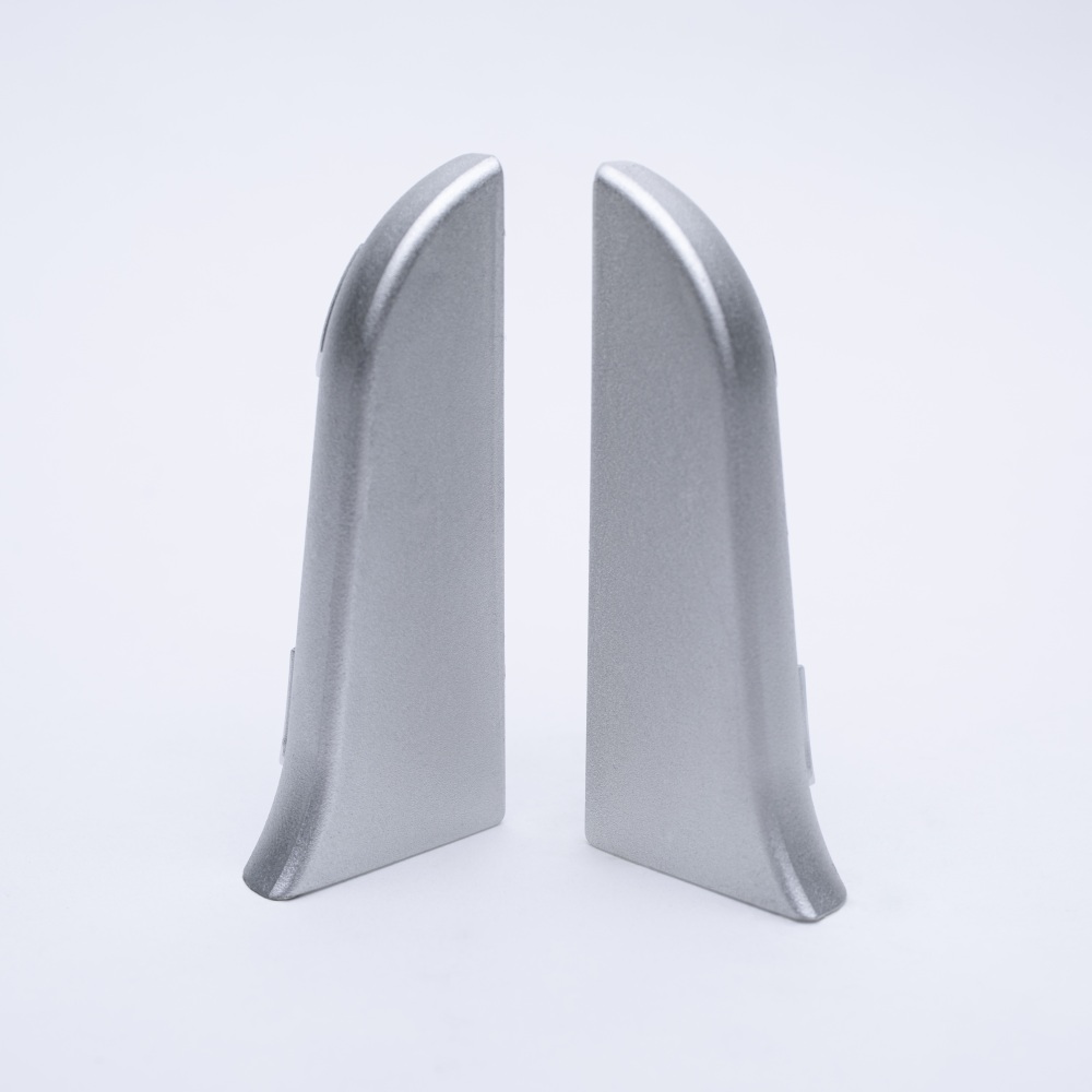 Abschluss Links / Rechts für Metallsockelleiste Aluminium gebürstet