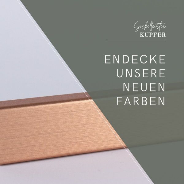 Dekor-Sockelleiste 60mm Kupfer