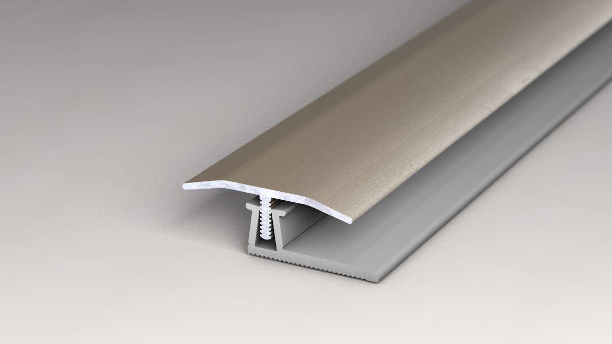 PRINZ Übergangsprofil Aluminium Nr. 115 Edelstahl matt 100 x 4 cm