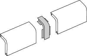 Verbinder für Heizungsrohrverkleidung 90 x 40 mm